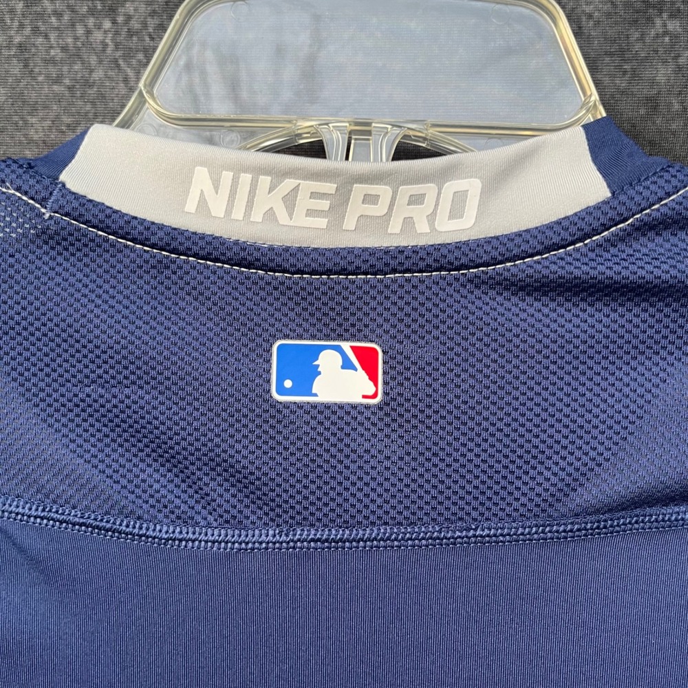 Nike Pro Dri Fit Center‎ Swoosh Baseball Performance Jersey Men's S MLB Logo